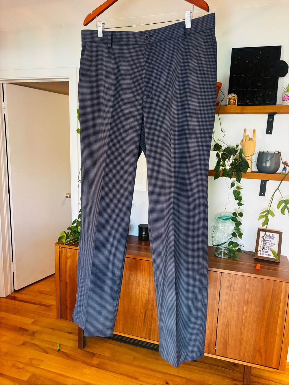 Nike Golf Dri-FIT Gingham Plaid Patterned Pants - Men's 36x34 Like New